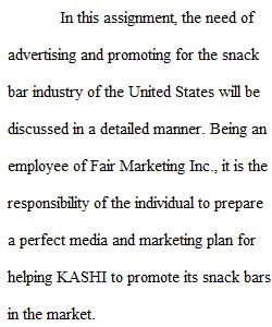 Final Report Snack Bar Industry
